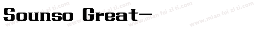 Sounso Great字体转换